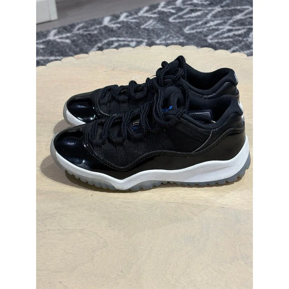 Air Jordan 11 Retro Low Space Jam Black/Blue Little Kids Size 13.5C EUR 31.5